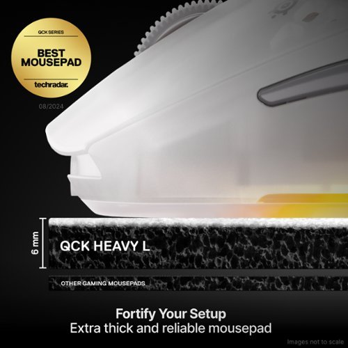SteelSeries QcK Heavy Gaming Mouse Pad Large - White WORLDWIDE DELIVERY