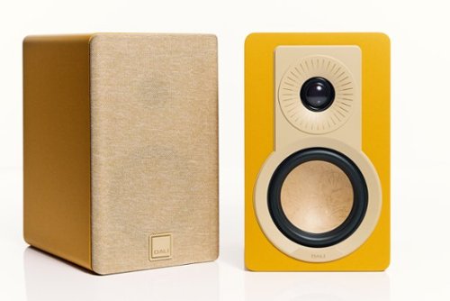 DALI - Kupid Designer Bookshelf Speakers - Golden Yellow