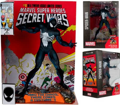 McFarlane Toys Marvel Spider-Man 1:6th Scale Collectible with Scene & Comic (Marvel Super Heroes Secret Wars #8) WORLDWIDE DELIVERY