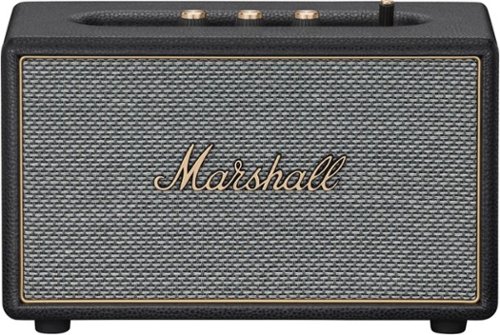 Marshall - Acton IV Bluetooth Home Speaker with Volume / Bass / Treble Controls and 3.5 mm Auxilary / RCA Inputs - Black