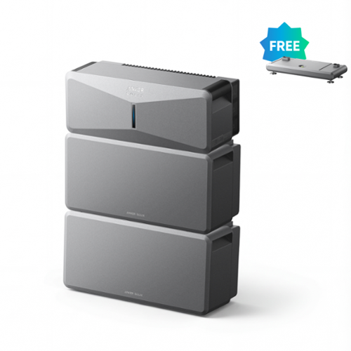 Anker - SOLIX E10 Whole-Home Backup System w/ Free Metal Pad, 10kW Turbo Output, Installation Required (12288 Wh Capacity)-Front_Standard 