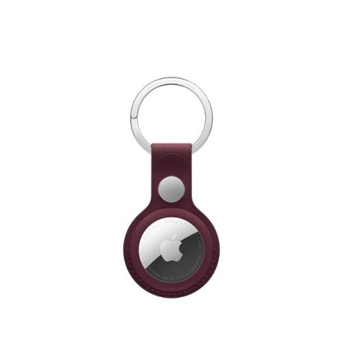 Apple - AirTag FineWoven Key Ring - Burgundy