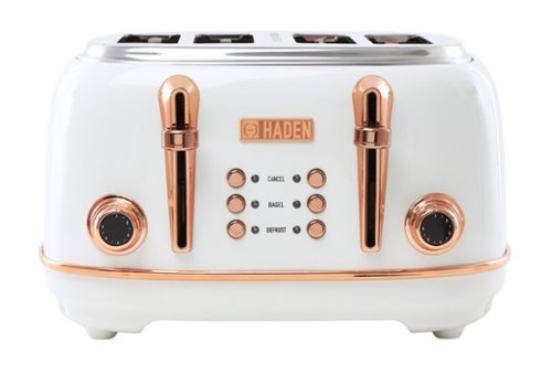 Haden - Heritage 4 Slice Toaster - Ivory/Copper-Front_Standard 