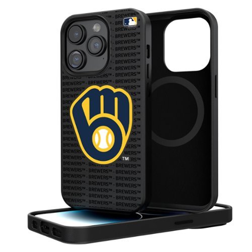 Keyscaper - MLB - Milwaukee Brewers - Primary Logo iPhone Magnetic Bump Case - 16 Pro Max - Black-Front_Standard 