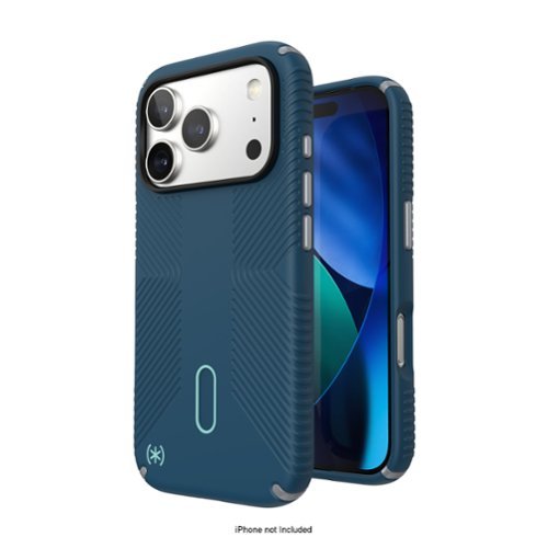Speck Presidio2 Grip ClickLock Case for Apple iPhone 17 Pro - Deep Sea/Silver Metallic/Spell Blue WHERE TO BUY