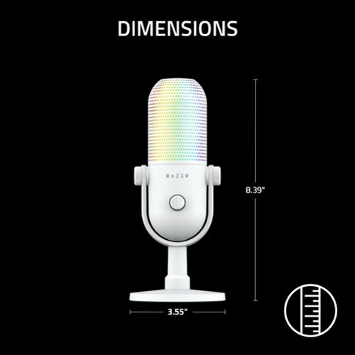 Razer Seiren V3 Chroma Wired Supercardioid Condenser USB Microphone with 32-Bit DSP - White WHERE TO BUY