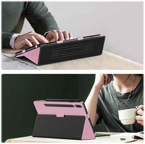 SaharaCase Folio Case for Samsung Galaxy Tab S10 Ultra, Tab S9 Ultra, and Tab S8 Ultra - Blush Pink HOW TO BUY