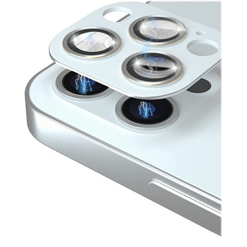 SaharaCase ZeroDamage Camera Lens Protector for Apple iPhone 13 Pro and iPhone 13 Pro Max (2-Pack) - White WORLDWIDE DELIVERY