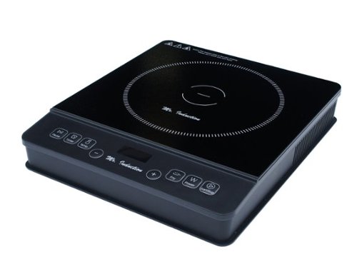 SPT - 1800W Induction Cooktop with Stainless Steel Pot - Black-Front_Standard 