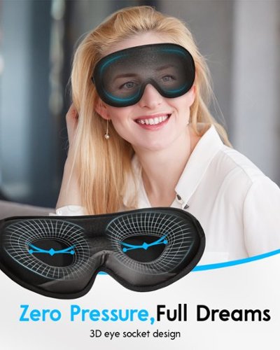 Arboleaf  Sleep Mask, Contoured for Zero Pressure, Travel Bliss, 3D Eye Mask, Light-Blocking Design - Black HOW TO BUY