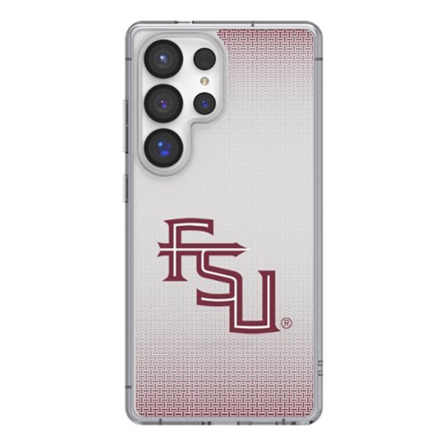 Keyscaper - NCAA - Florida State Seminoles Linen Logo Galaxy Clear Case - S24 - Multicolor-Front_Standard 