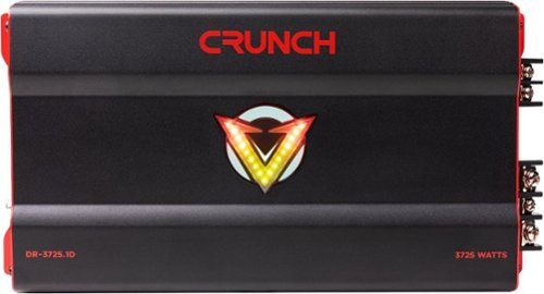 Crunch V-DRIVE 3725W Mono block Car Audio Amplifier - Black WORLDWIDE DELIVERY