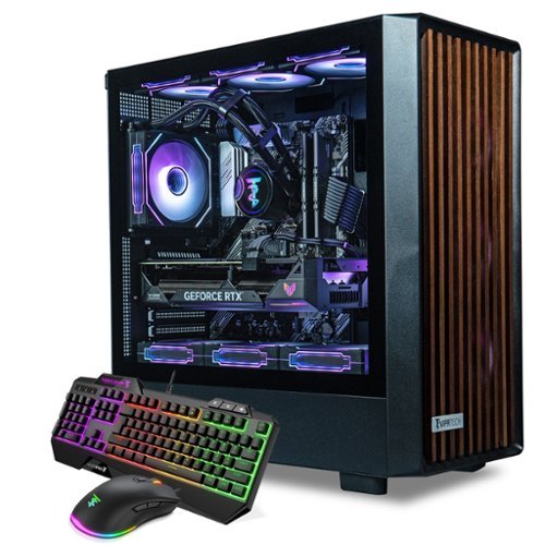 ViprTech - Overlord 2.0 Liquid-Cooled PC - AMD Ryzen 7 5700X 4.6Ghz, RTX 5070 12GB, 32GB DDR4, 2TB SSD, Gaming Computer - Black-Front_Standard 