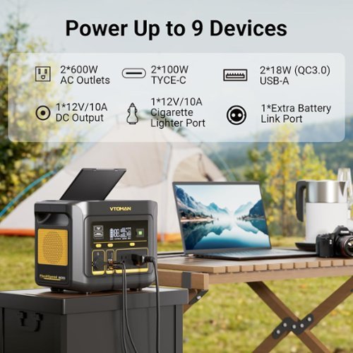 VTOMAN FlashSpeed 600 Portable Power Station 499Wh LiFePO4 Battery