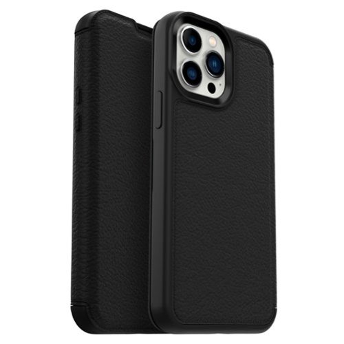  OtterBox - Strada Case for Apple iPhone 13 Pro Max / 12 Pro Max - Shadow Black