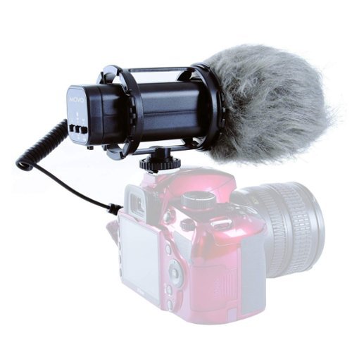 MOVO - VXR300 X/Y Stereo Condenser Video Microphone Compatible with DSLR Cameras & Camcorders-Front_Standard 