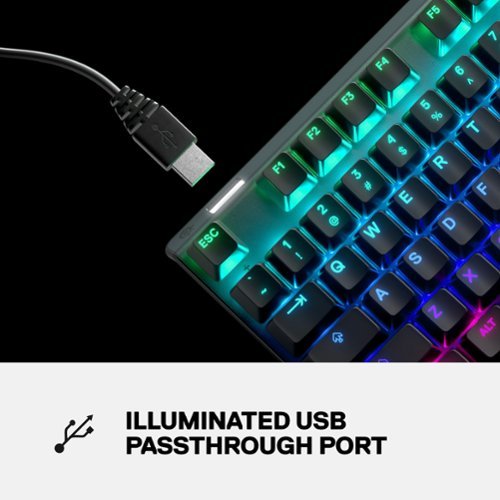 SteelSeries Apex 7 TKL Wired Mechanical Brown Tactile & Quiet Mechanical Switch Gaming Keyboard with RGB Backlighting - Black WORLDWIDE DELIVERY