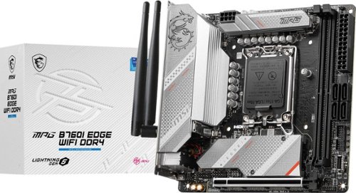 MSI - MPG B760I EDGE WIFI DDR5 (Socket 1700) USB 3.2 Intel Motherboard - Black-Front_Standard 