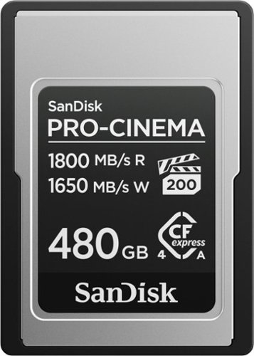 SanDisk - PRO-CINEMA 480GB Cfexpress Type A Card