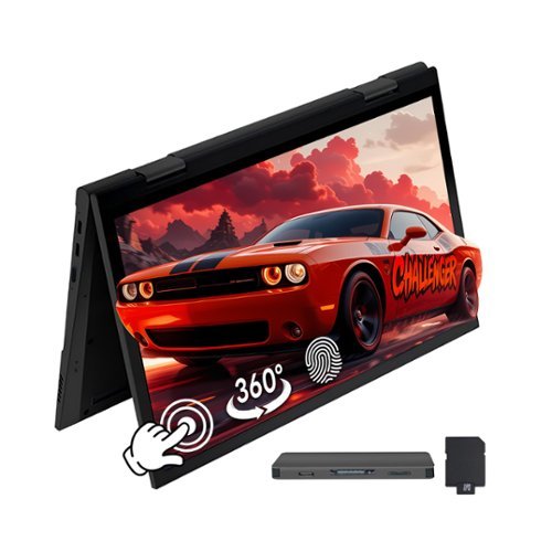 Hotface - 10.95" 2K Touch 2-in-1,Intel N95 Processor,16GB DDR5,1TB SSD+160GB Dock Set,1 Year Office 365,Win 11 Pro - Gray-Front_Standard 