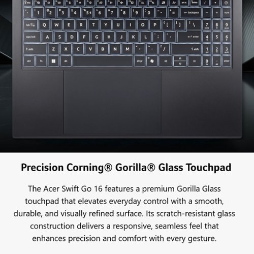 Acer Swift Go 16 AI - Copilot+ PC - 16 WUXGA Touchscreen Laptop - AMD Ryzen AI 7 445 2026 - 16GB Memory – 1TB Storage - Obsidian Black WORLDWIDE DELIVERY