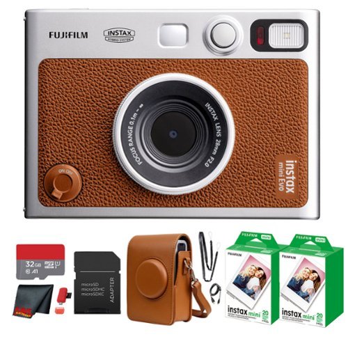 Fujifilm Instax Mini EVO Instant Film Camera with 40 Films + 32GB