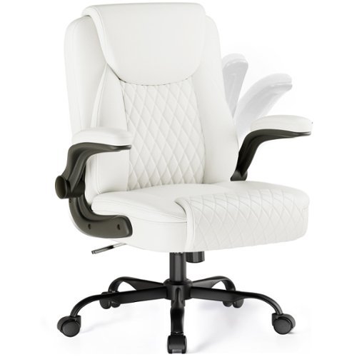CloudRest Pro - Ergonomic Office Chair Swivel Tilt Gaming Chair with Lumbar Support Computer Chair - White-Front_Standard 