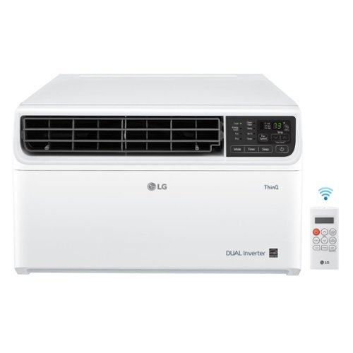 LG - 340 Sq. Ft. 8,000 BTU Smart Inverter Window Air Conditioner - White