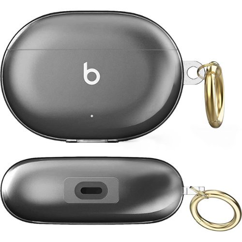 SaharaCase Hybrid Flex Case for Beats by Dr. Dre - Beats Studio Buds and Buds+ - Transparent Black GLOBAL SHIPPING
