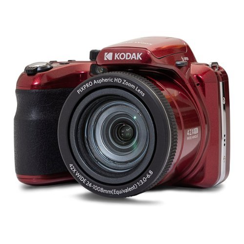 Kodak - PIXPRO AZ425 Astro Zoom 20MP Digital Camera with 42x Optical Zoom - Red-Front_Standard 