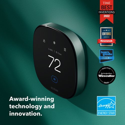 ecobee Premium Smart Programmable Touch-Screen Thermostat with Siri, Alexa, Apple HomeKit and Google Assistant - Black BUY IN EUROPE