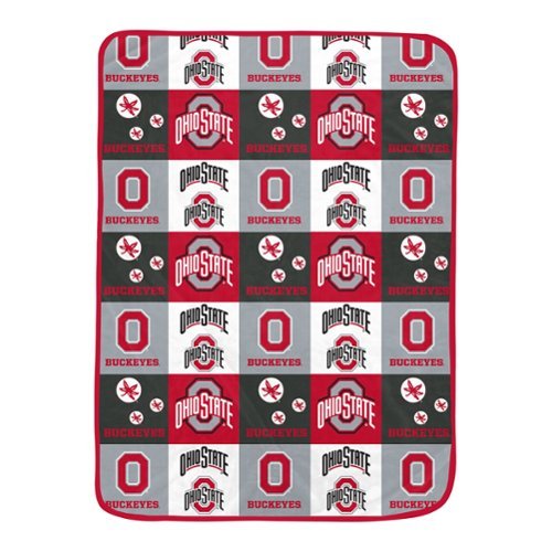 Pegasus - Ohio State Buckeyes 66" x 95" Oversized Graphic Grid Ultra Cozy Blanket - Multicolor-Front_Standard 
