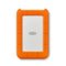 LaCie - Rugged Mini SSD 2TB Solid State Drive - USB 3.2 Gen 2x2, speeds up to 2000MB/s (STMF2000400) - Silver and Orange-Front_Standard