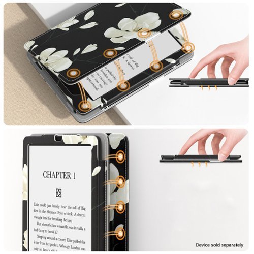 SaharaCase Indy Series Hand Strap Folio Case for Amazon Kindle Paperwhite (2024) and Colorsoft - Desert Flower SHOP ONLINE