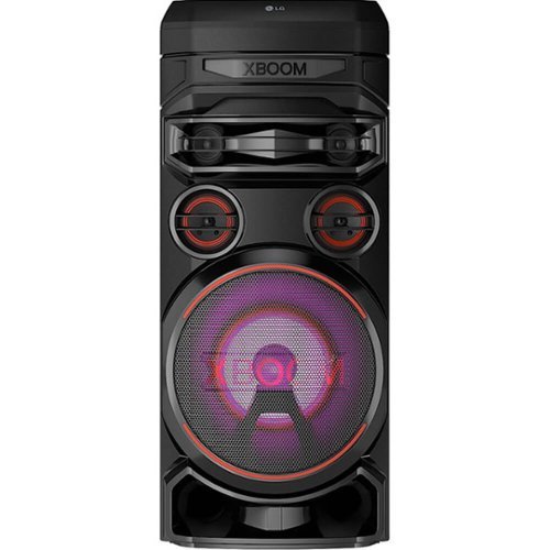 LG - RNC7 XBOOM Wireless Party Speaker - Black-Front_Standard 