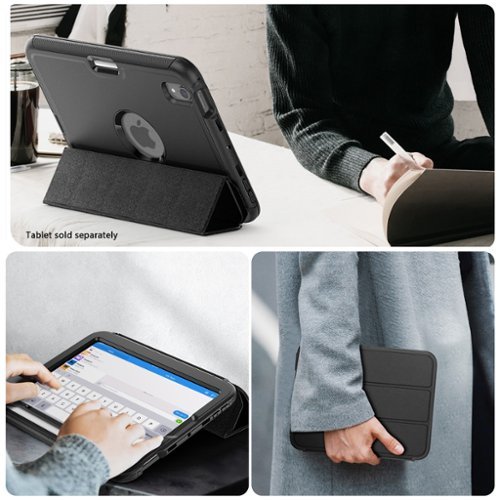 SaharaCase Raider Series Heavy Duty Folio Case for Apple iPad mini (A17 Pro) and iPad mini (6th Gen) - Scorpion Black HOW TO BUY