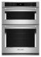 KitchenAid - 30" Built-In Electric Convection Double Wall Combination with Microwave and Air Fry Mode - Stainless Steel-Front_Standard