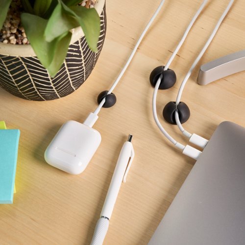 Wrap-It Storage Cable Clips - Black BUY IN EUROPE