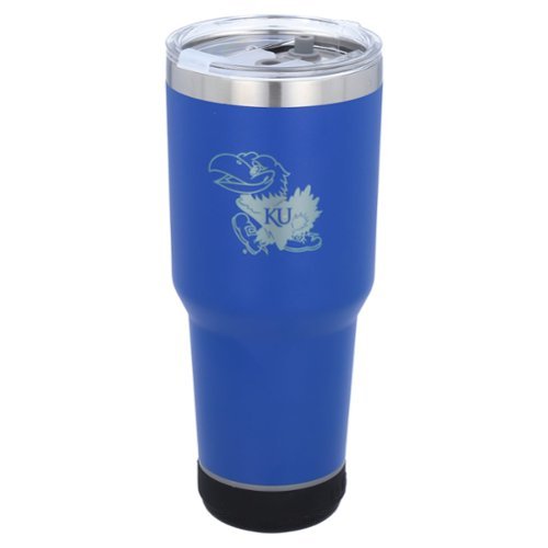 The Memory Company - Kansas Jayhawks 30oz. Stainless Steel LED Bluetooth Tumbler - Multicolor-Front_Standard 