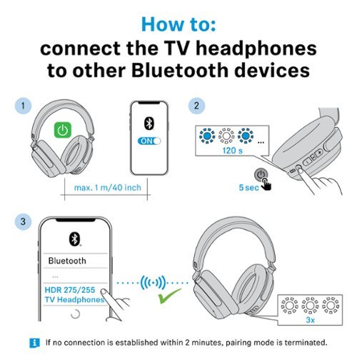 Sennheiser RS 275 TV Headphones. Wireless Bluetooth Headphone and TV Transmitter - Black BUY ONLINE