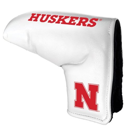 Team Golf - Nebraska Huskers Tour Blade Putter Cover - White-Front_Standard 