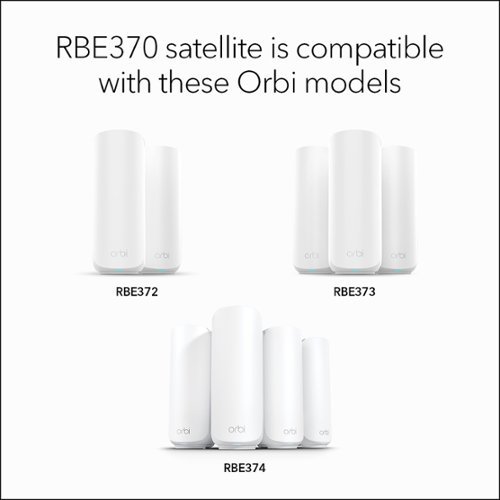 NETGEAR Orbi 370 Series BE5000 Dual-Band Mesh Wi-Fi 7 Add-on Satellite (1-pack) - White HOW TO BUY