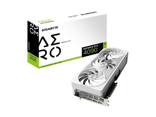 GIGABYTE NVIDIA GeForce RTX 4090 Aero OC 24GB GDDR6X PCI Express 4.0 Graphics Card - White WORLDWIDE DELIVERY
