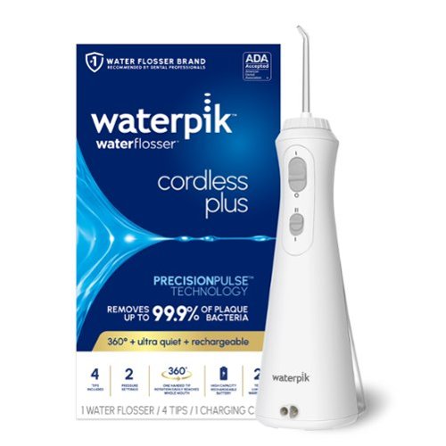 Waterpik - Cordless Plus Water Flosser - White-Front_Standard 