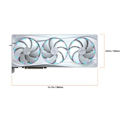 GIGABYTE NVIDIA GeForce RTX 5090 AORUS MASTER ICE 32G GDDR7 PCI Express 5.0 Graphics Card - White WHERE TO BUY