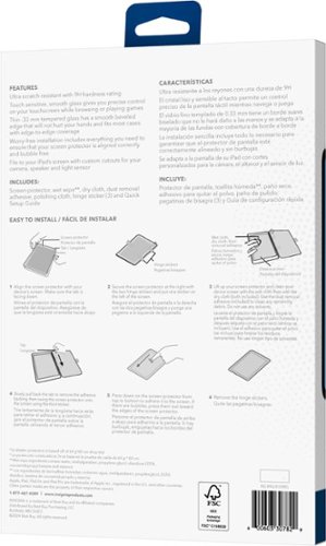 Insignia™ Glass Screen Protector for iPad 10.9 (2022), iPad Air 11 (M2), iPad Pro 11 (M4), iPad 11 (A16) - Clear BUY IN EUROPE