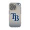 Keyscaper - MLB - Tampa Bay Rays Linen Logo iPhone Clear Case - 16e - Multicolor-Front_Standard
