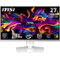 MSI - MAG 271QPW QD-OLED X28 27" Quantum Dot OLED QHD 280Hz 0.03ms FreeSync Gaming Monitor (DisplayPort, HDMI, USB) - White-Front_Standard