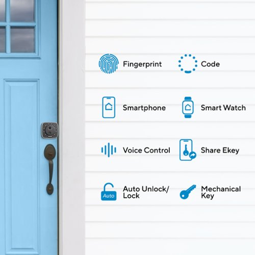 Ultraloq Bolt Fingerprint WiFi Smart Lock (Apple Home) - Black WORLDWIDE DELIVERY