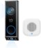 eufy - Video Doorbell E340 & Chime 2, 2K Full HD Dual Cameras, Doorbell Camera Wireless & Wired, Color Night Vision - black+white-Front_Standard
